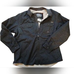 NWT EDDIE BAUER flannel jacket lined in warm fleece.  Mens.  Size XL.